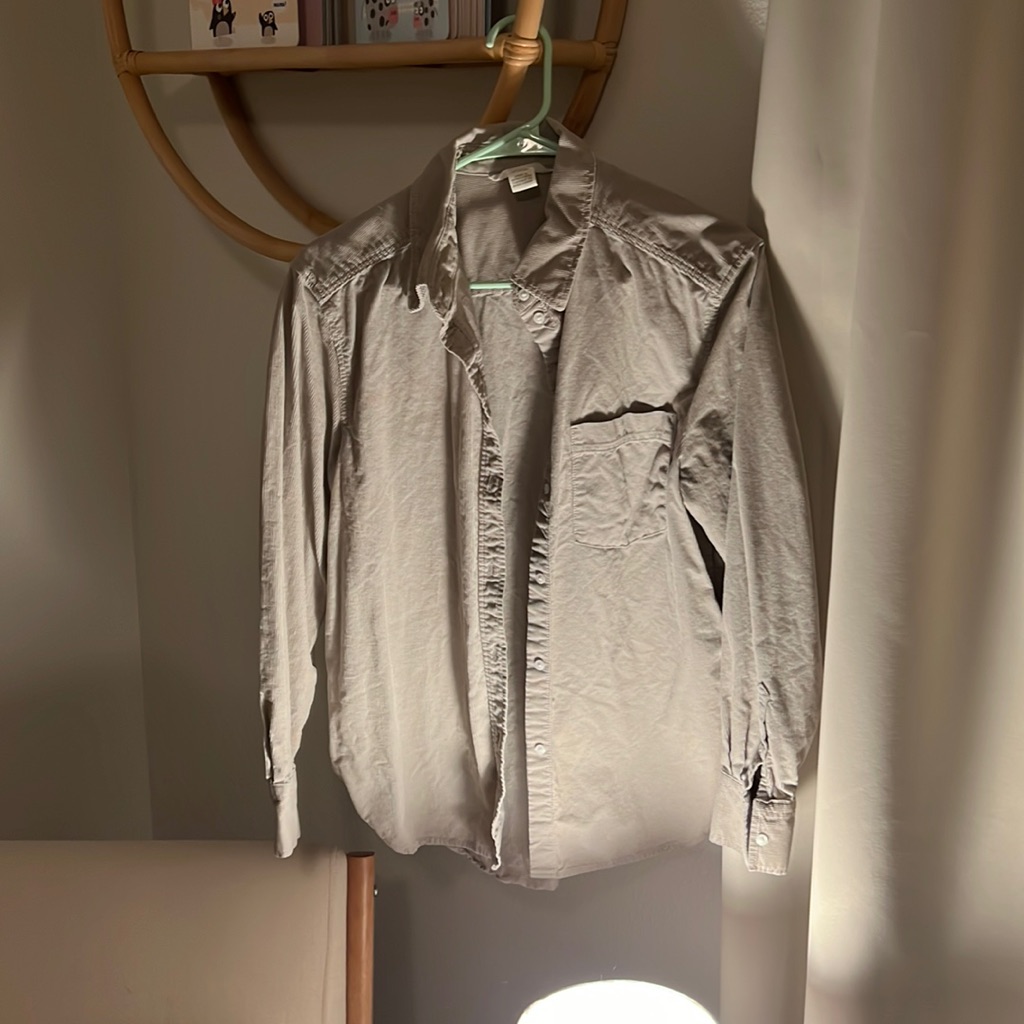 H&M Ribbed Button Up